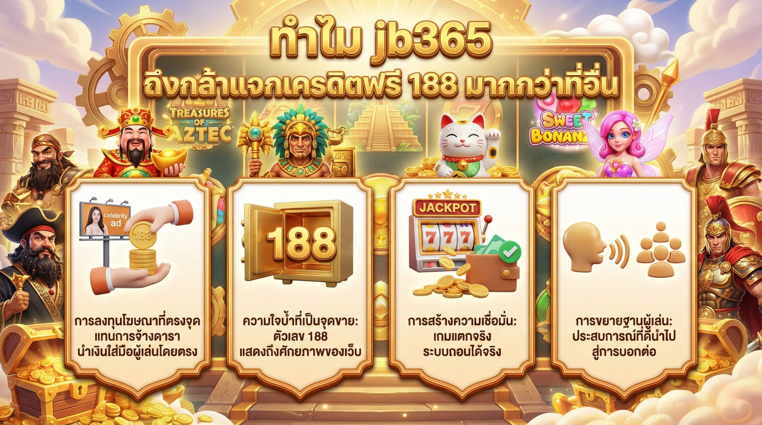 jb365 แจกเครดิตฟรี 188