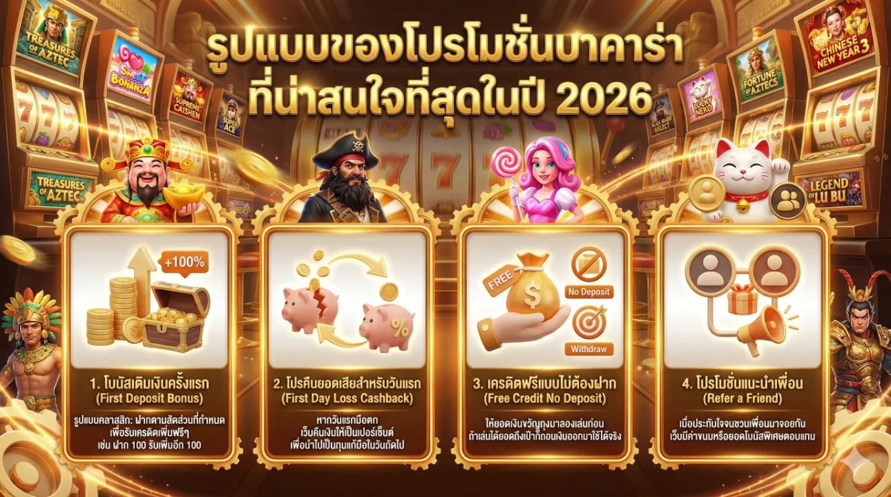 โปรโมชั่นบาคาร่าเว็บตรง 2026