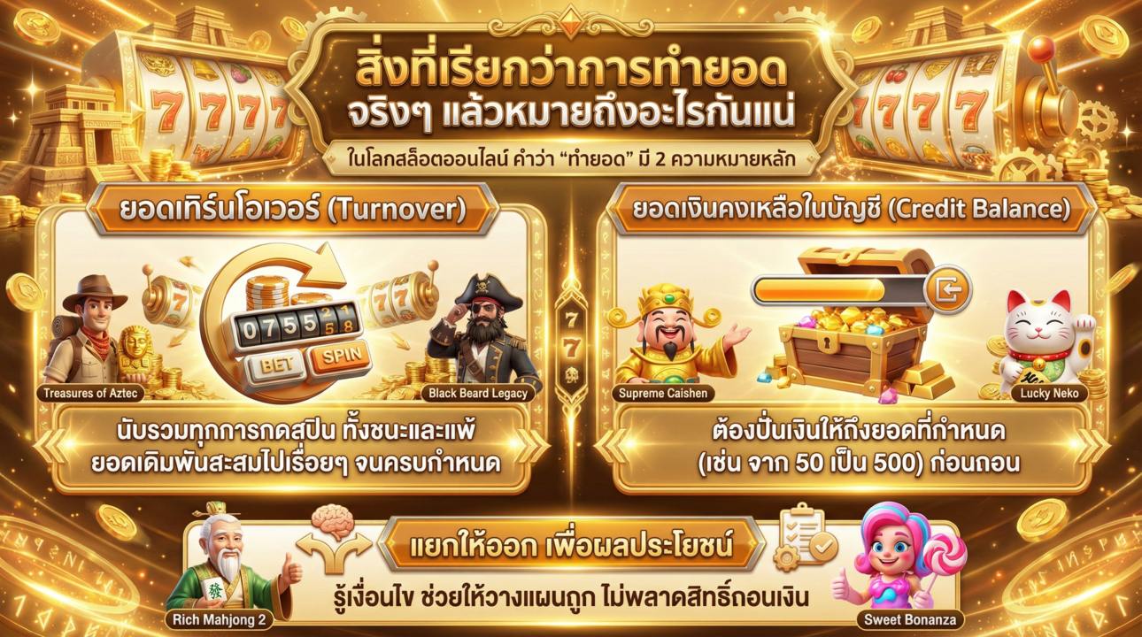 การทำยอด Turnover vs ยอดเงินคงเหลือ