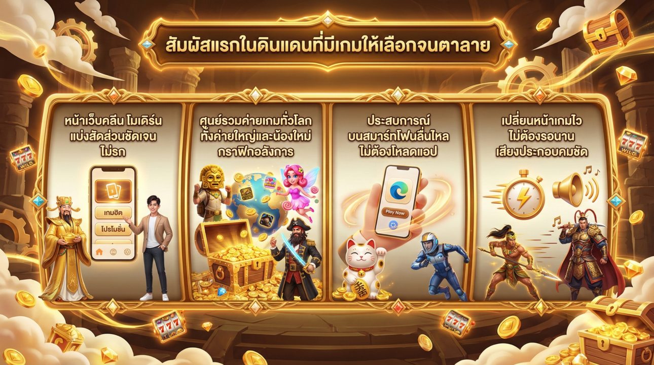 จุดเด่นและประสบการณ์การใช้งานบนเว็บสล็อต