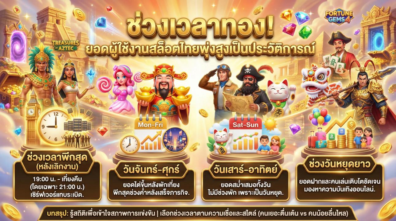 ช่วงเวลาทำเงินสล็อต