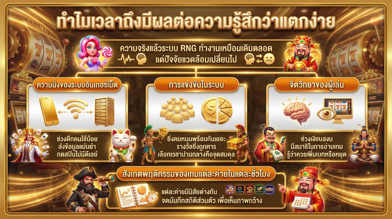 ถอดรหัสสล็อต 3 ปัจจัยลับ ทำไมต้องเลือกเวลาเล่น