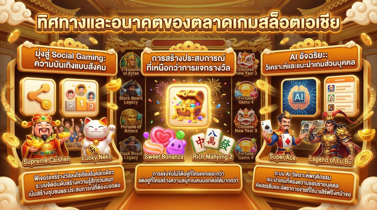 ทิศทางและอนาคตของตลาดเกมสล็อตเอเชีย
