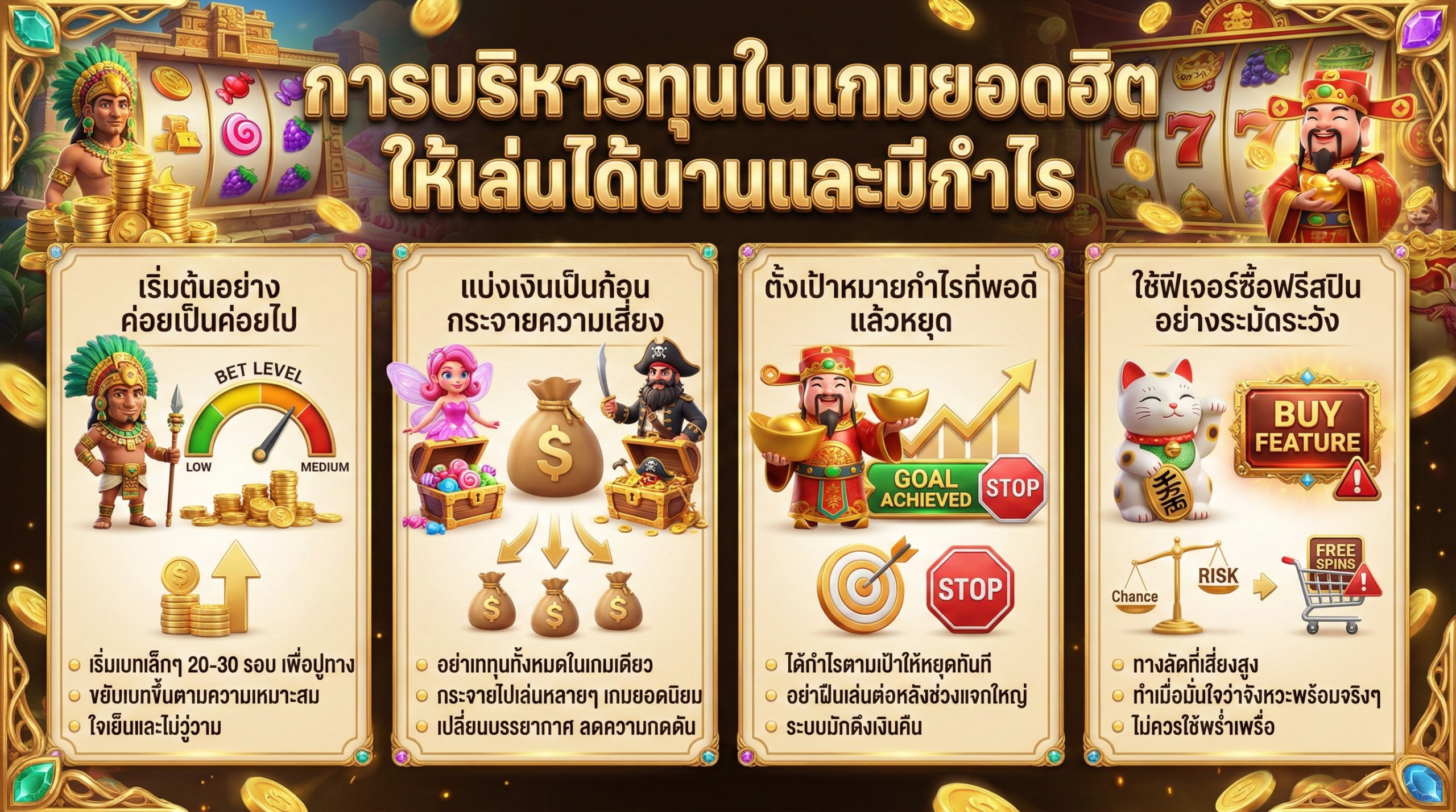 บริหารเงินในคาสิโน เทคนิคจัดทุนเล่นอย่างชาญฉลาด