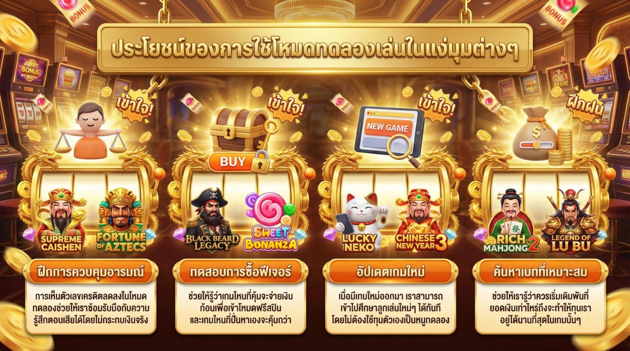 ประโยชน์โหมดทดลองเล่น