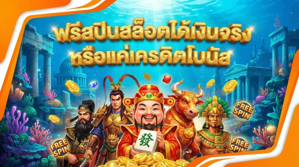 ฟรีสปินสล็อตได้เงินจริงหรือแค่เครดิตโบนัส