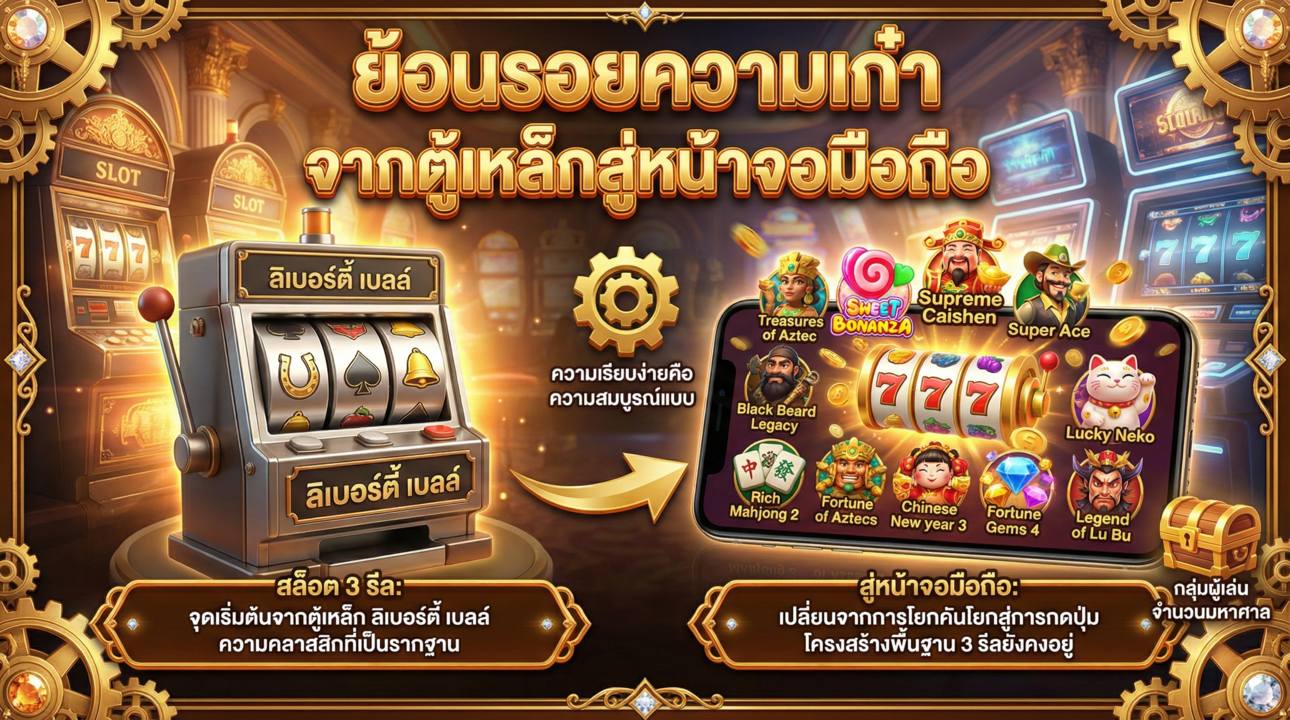 ย้อนรอยตำนานสล็อต 3 รีล