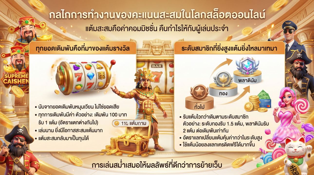 ระบบ แต้มสะสม สล็อตออนไลน์