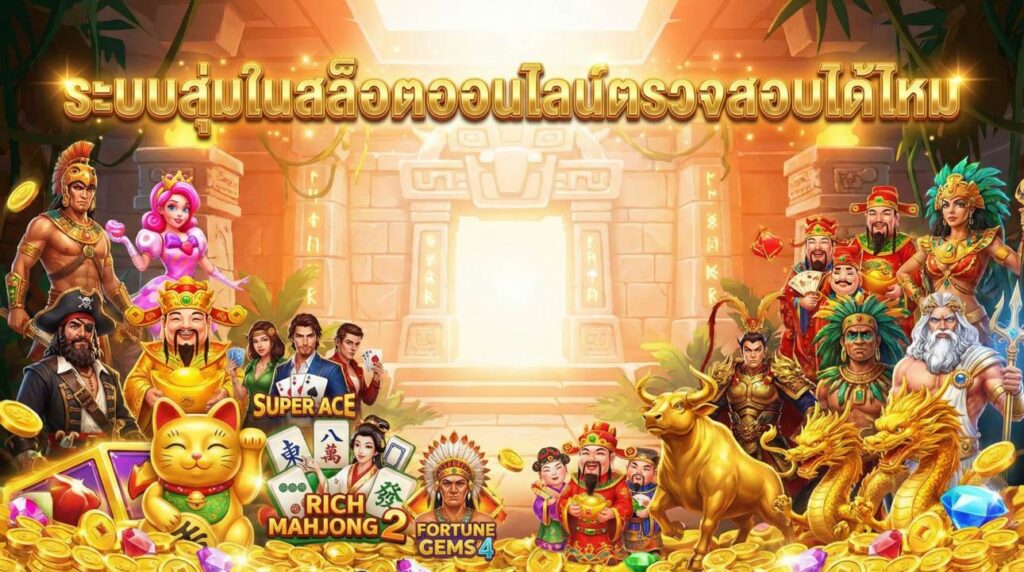 ระบบสุ่มในสล็อตออนไลน์ตรวจสอบได้ไหม