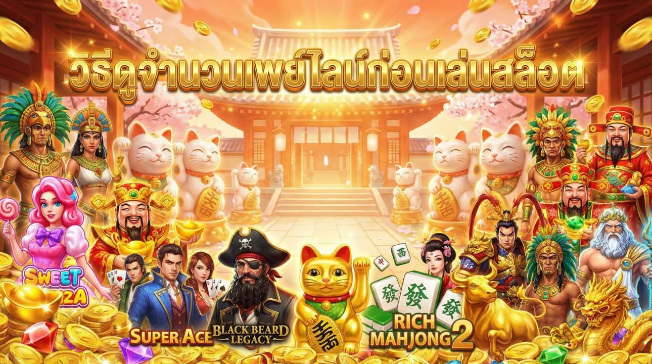 วิธีดูจำนวนเพย์ไลน์ก่อนเล่นสล็อต