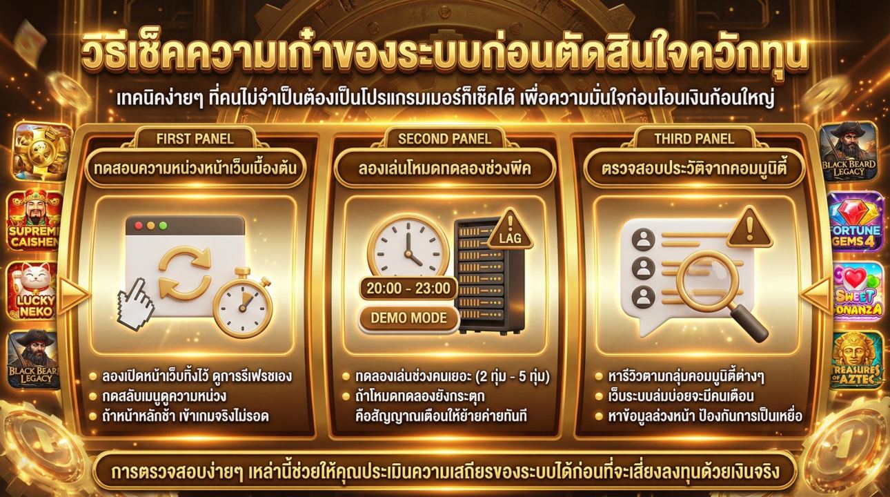 วิธีทดสอบความเสถียรของเว็บ