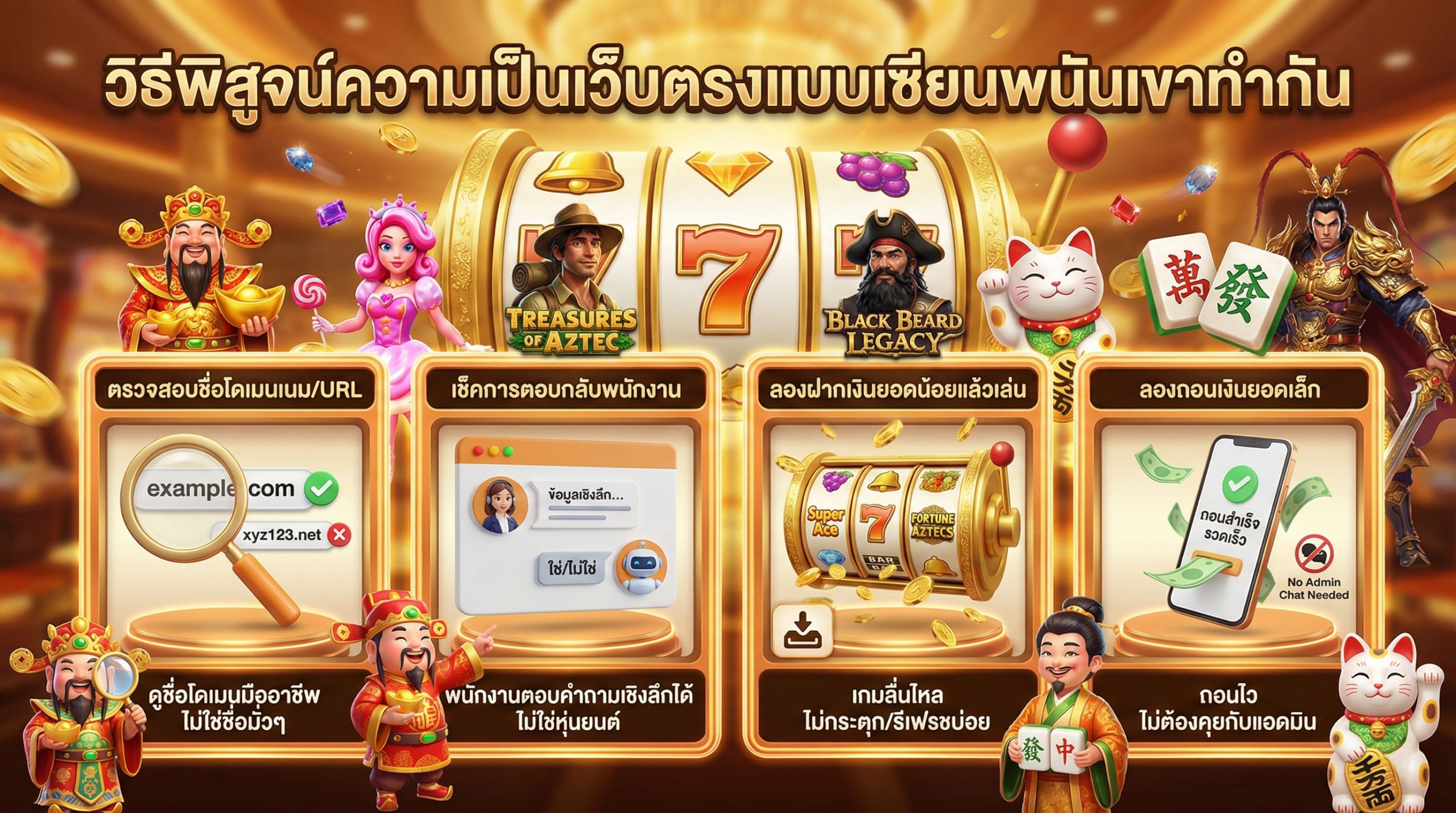 วิธีพิสูจน์เว็บตรงสล็อตแบบเซียนมืออาชีพ