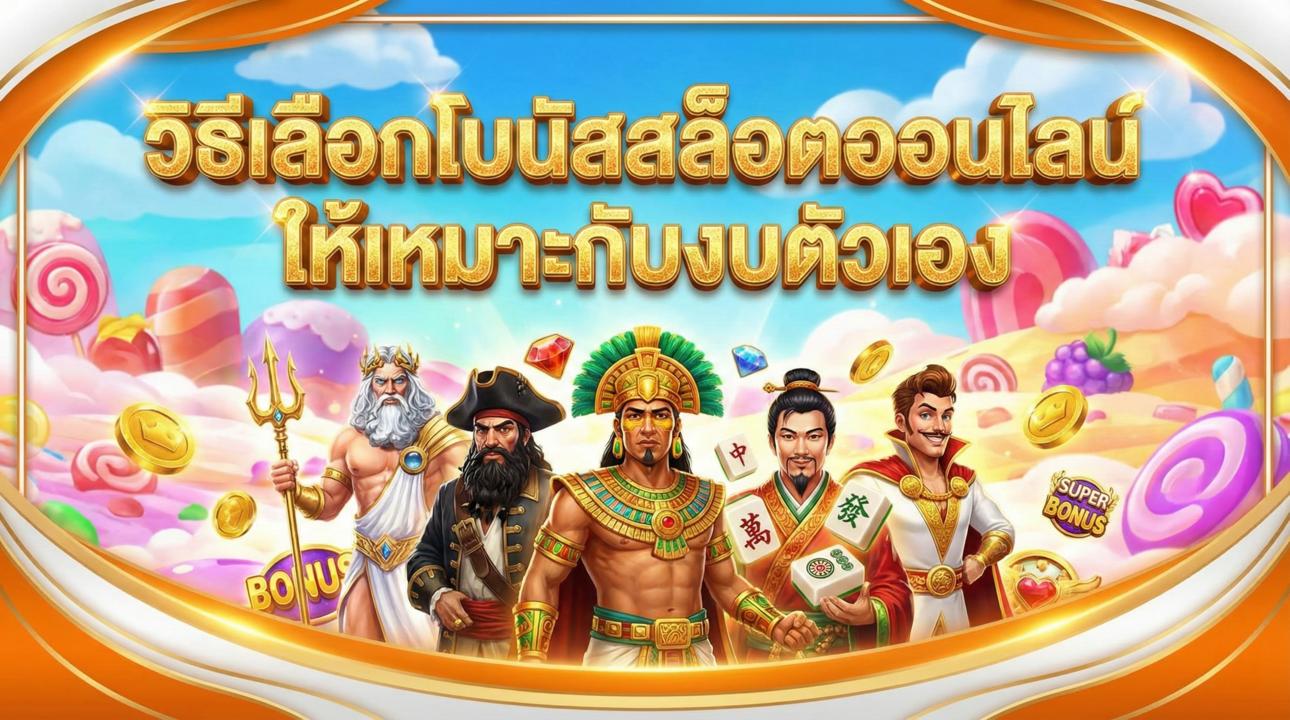 วิธีเลือกโบนัสสล็อตออนไลน์ให้เหมาะกับงบตัวเอง
