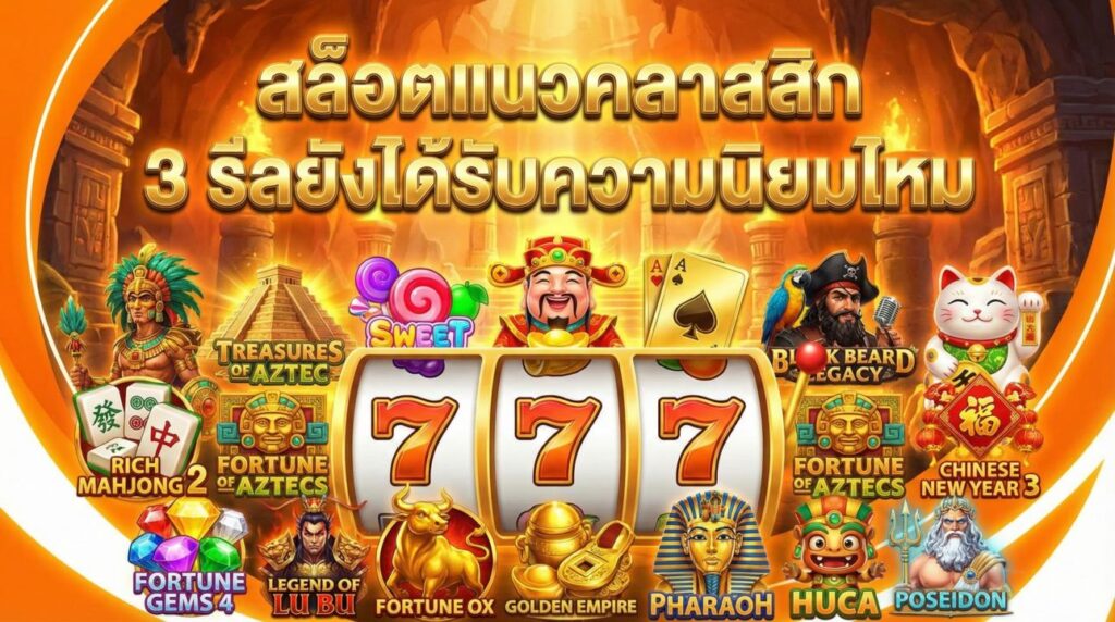 สล็อตแนวคลาสสิก 3 รีลยังได้รับความนิยมไหม