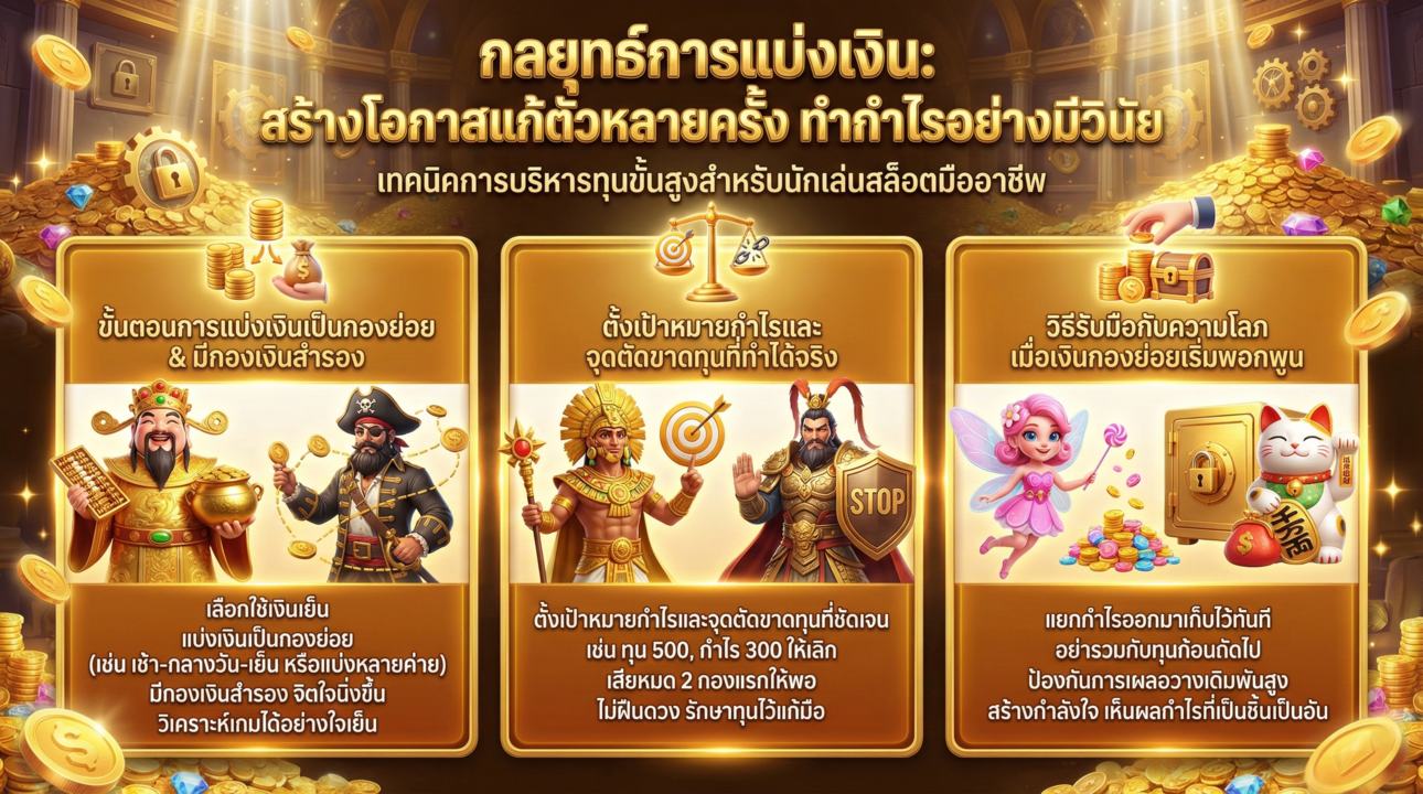สูตรแบ่งกองเงิน บริหารทุนแบบมืออาชีพ