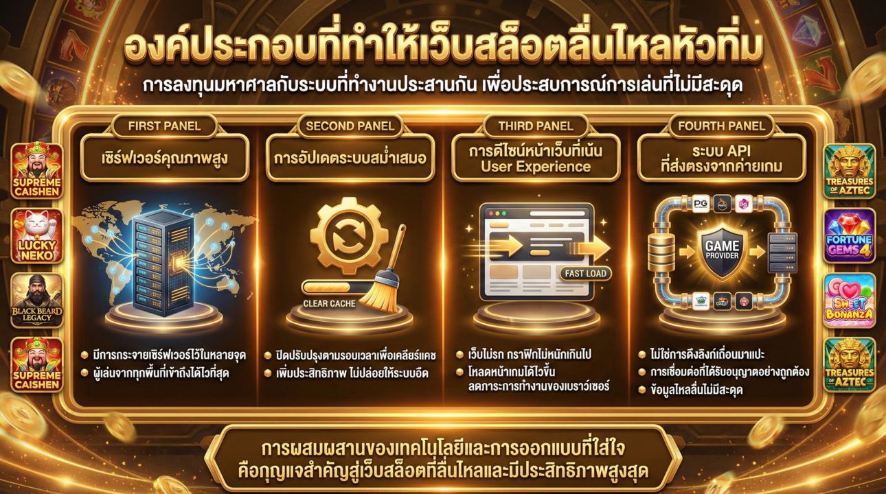 องค์ประกอบเว็บสล็อตมาตรฐาน