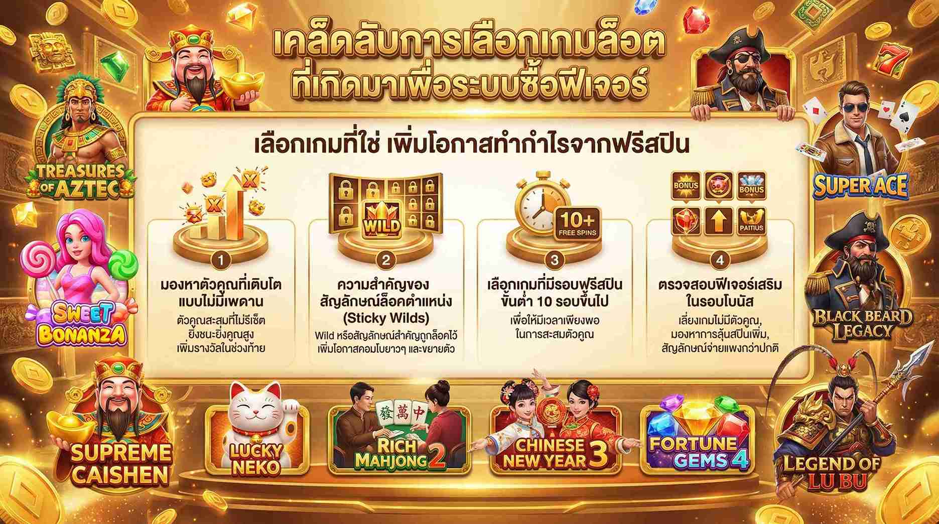 เคล็ดลับเลือกเกมสล็อตซื้อฟีเจอร์