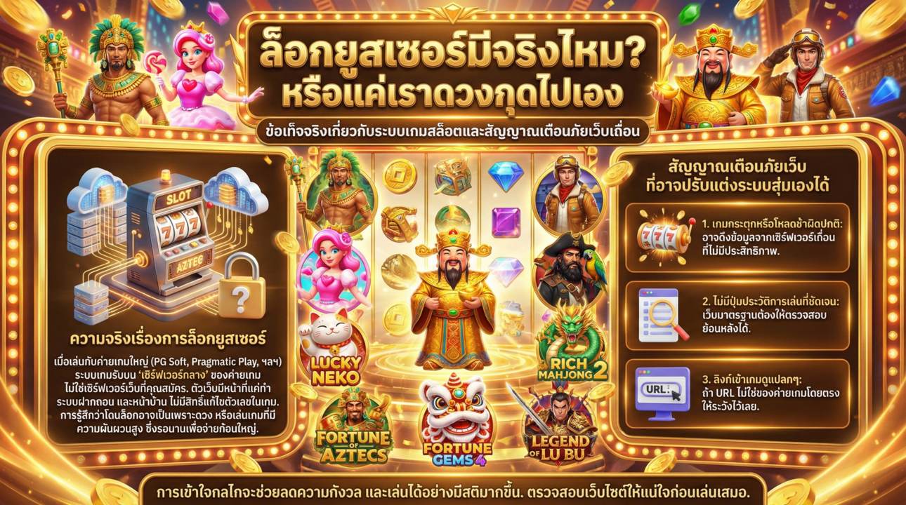 เจาะลึกการล็อกยูส และวิธีจับผิดเว็บเถื่อน