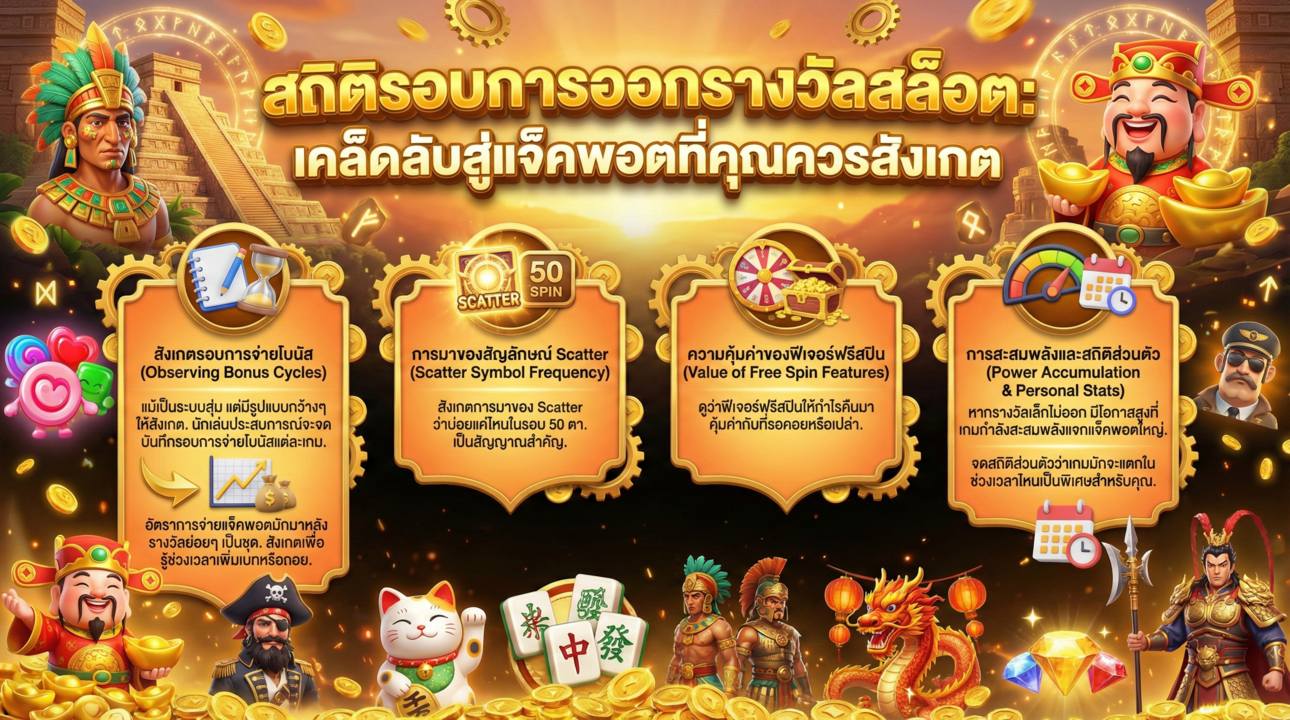 เทคนิคการสังเกตสถิติและรอบการออกรางวัล
