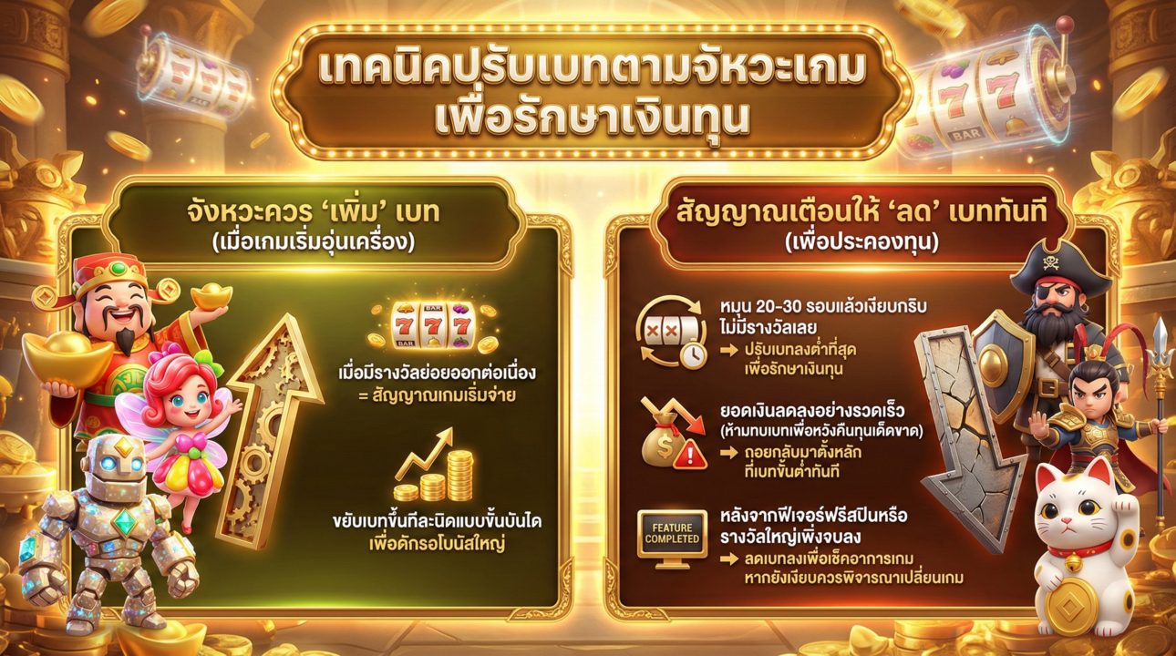 เทคนิคปรับเบทตามจังหวะเกม