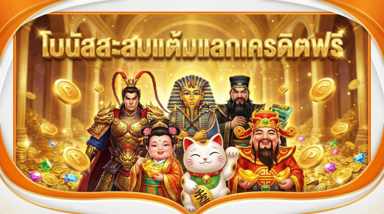 โบนัสสะสมแต้มแลกเครดิตฟรี