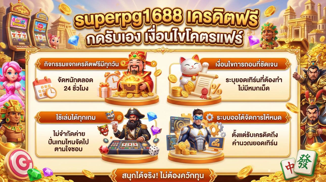 superpg1688 เครดิตฟรี กดรับเอง
