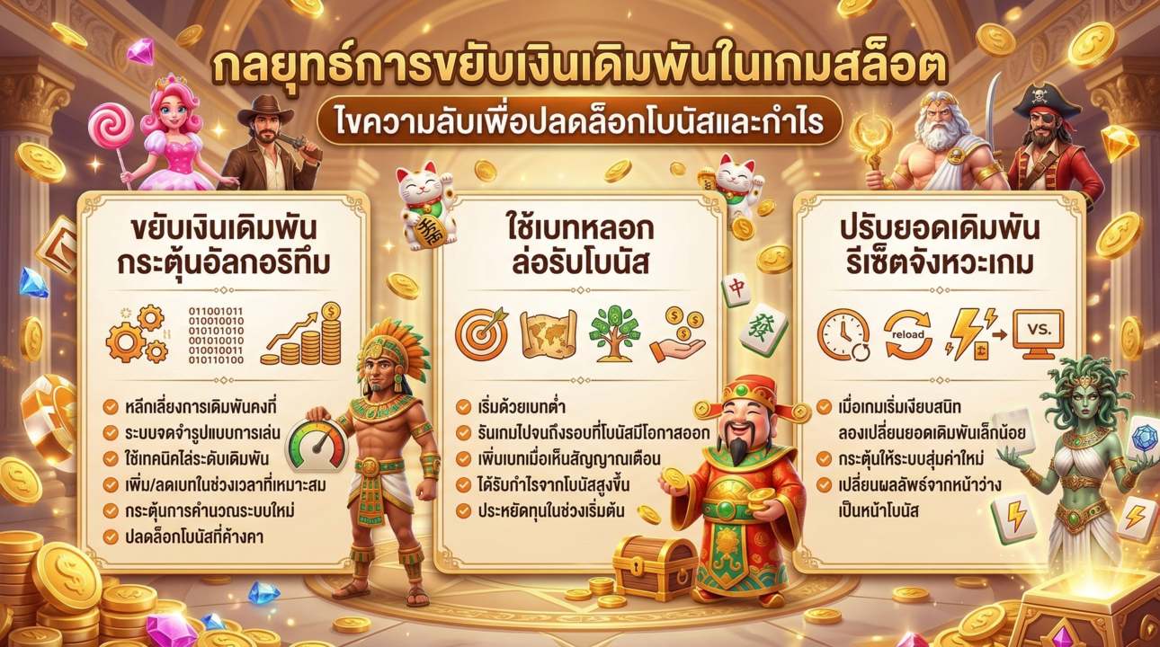 กลยุทธ์ปรับเบท ปลดล็อกกำไรสล็อต