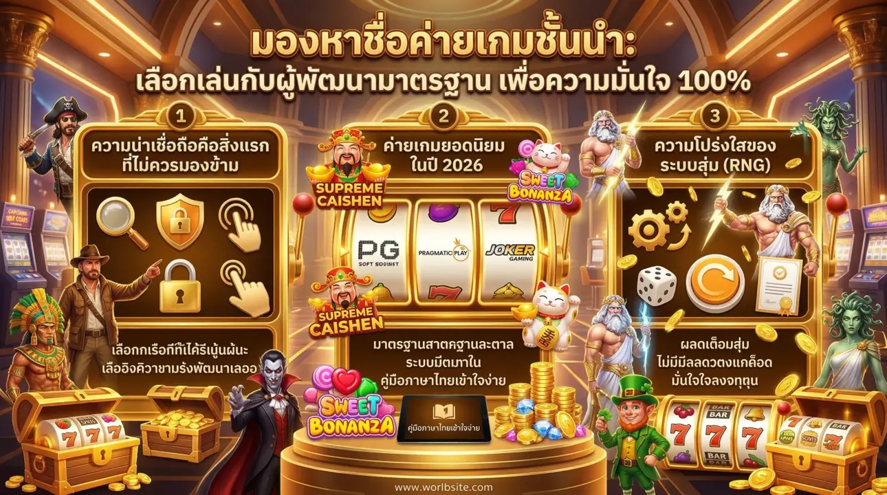 วิธีเลือกค่ายเกมสล็อตที่น่าเชื่อถือ