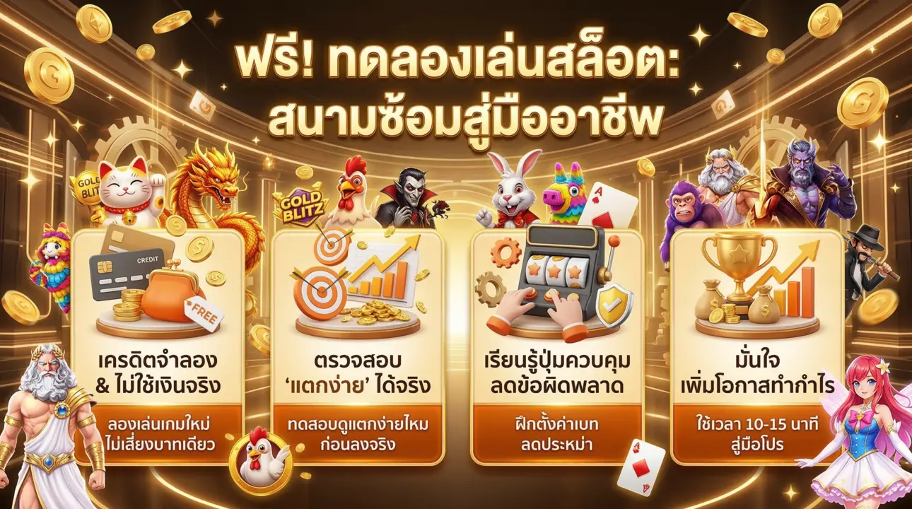 สล็อตทดลองเล่นฟรี สนามซ้อมมือใหม่ สู่มืออาชีพ!