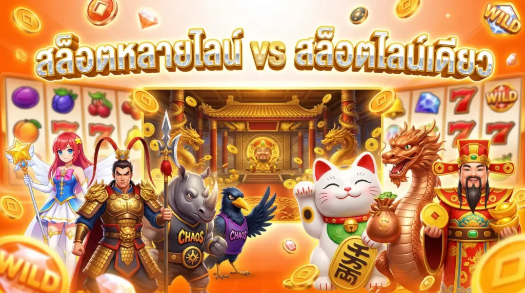 สล็อตหลายไลน์ vs สล็อตไลน์เดียว