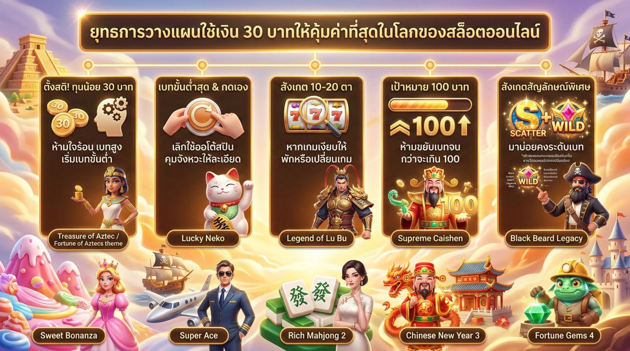 สูตรปั้นทุน 30 เทคนิคคุมเกมสล็อตฉบับเซียน