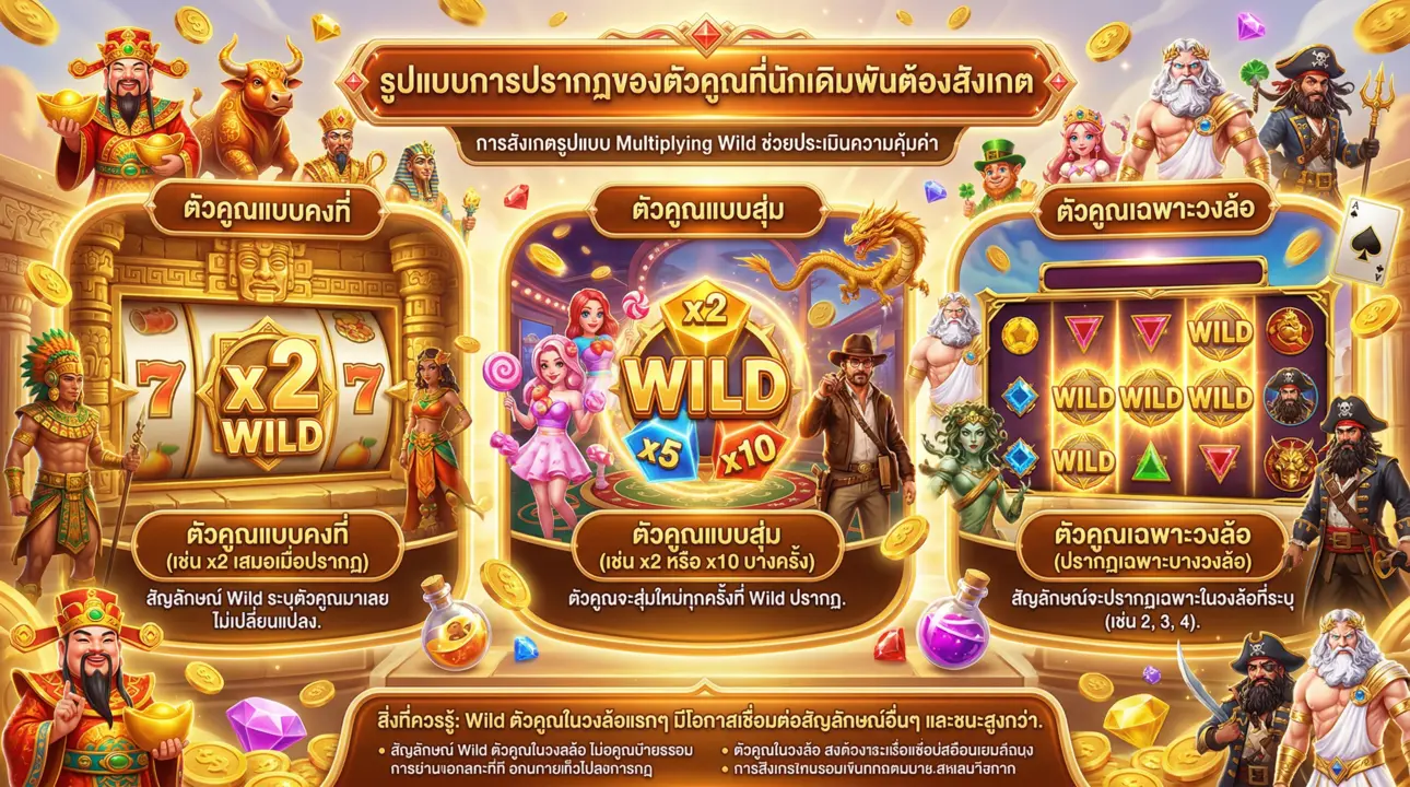 เจาะลึกรูปแบบการปรากฏของตัวคูณ