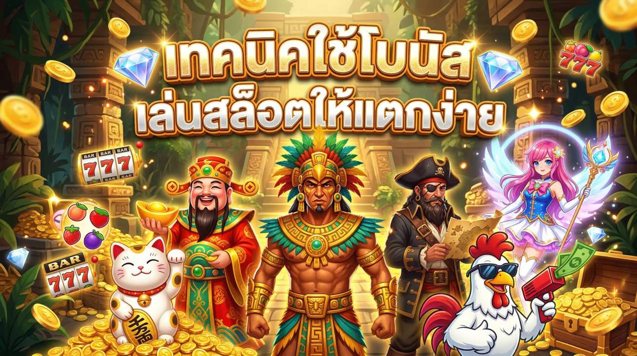 เทคนิคใช้โบนัสเล่นสล็อตให้แตกง่าย