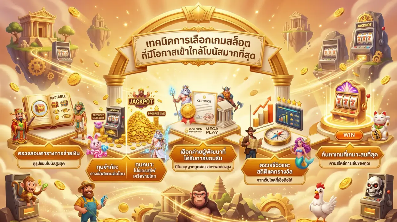 เลือกเกมสล็อต โบนัสแตกง่าย จ่ายจริง